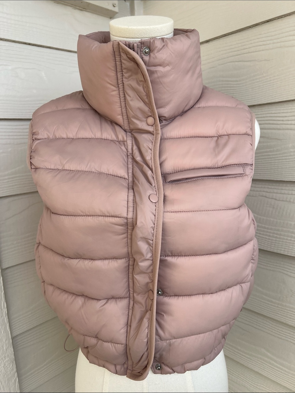 NanaMacs Boutique - Northern Winds Puffer Vest (Pink Powder)